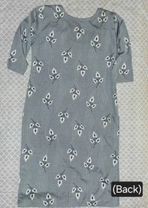 Grey Gray Crepe kurti