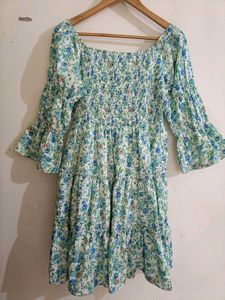 Unused White Floral Dress
