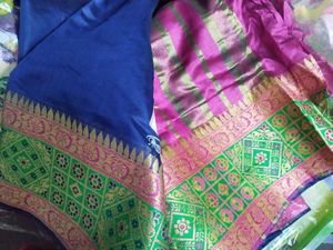 Elegant Blue Saree