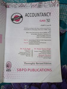 Accountancy Book For 12th Class Students
