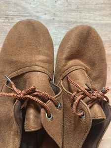 Brown Suede Ankle Booties