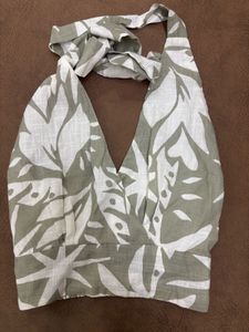 Halter Neck Tie Up Top