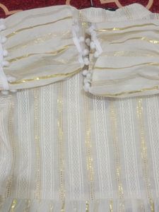Ethnic Shrug With Crop Blouse Inner
