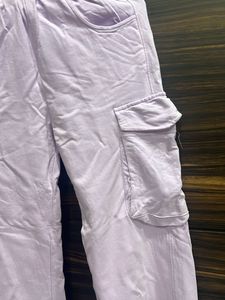 Lavender Cargo Trousers