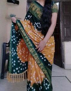 bandhani saree with blouse