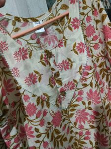Floral Print Kurta