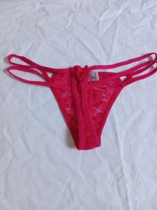 Pink Lace Thong