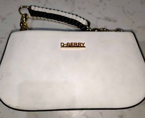D-Berry White Handbag