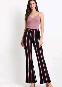 Striped Flared Pants