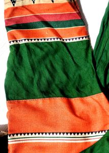 Green &amp; Orange Dress