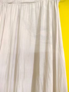 Beige Flowy Skirt