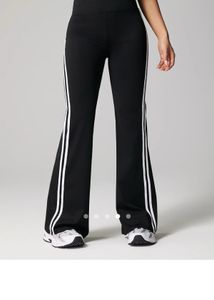 Savana Black Gym Flare Pants-New with tag