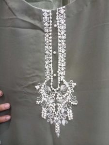 Georgette Pakistani Kurti With Stretchable Trouser