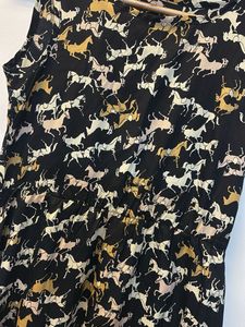 Horse Print Sleeveless Dress