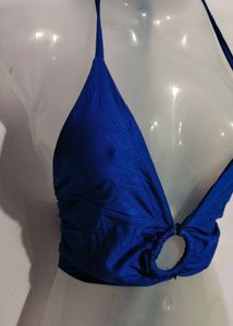 Blue Halter Top