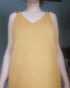 Yellow Mustard Slivless Top