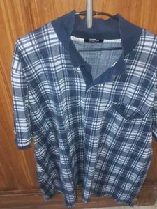 Checked Casual T-Shirt 4xl