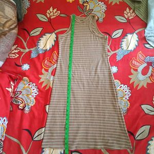 Striped Ribbed Tank Dress