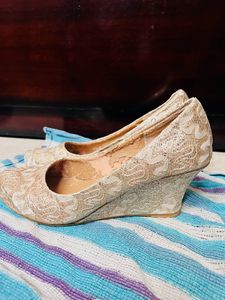 Beige Wedges