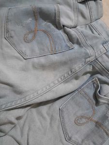 Denim Distressed Shorts