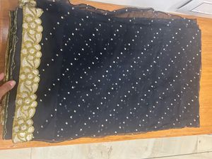 BLACK PARTYWEAR SAREE