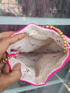Cloth Potli Bag With Work