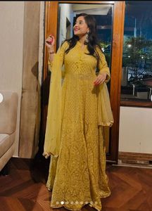 3 Set Elegant Embroidered Dress With Dupatta Pant