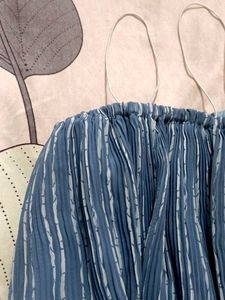 Blue Striped Cami Top
