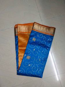 Beautiful Pure Kanchipuram Silk Saree With Blouse