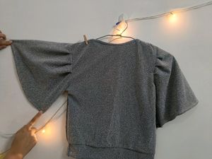 Party wear SILVER Top