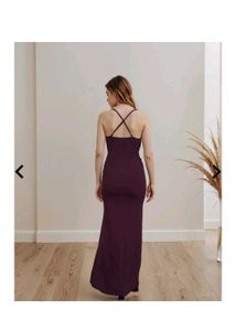 Elegant Plum Maxi Dress