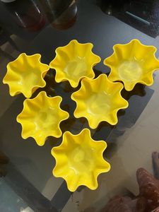 Beautiful Yellow  Bowl Set Of 6