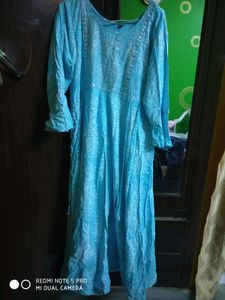 Grab Fast Light blue anarkali suit