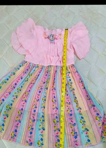 Pink Frock Cute Girls Dress