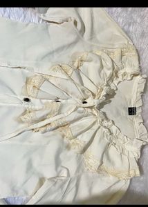 Vintage lace Ruffle Top