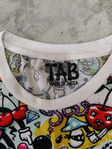 Cartoon Print T-shirt