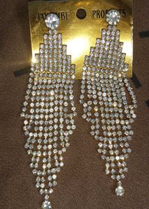 Sparkling Crystal Dangle Earrings