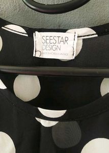 Polka Dot Mesh Top