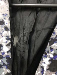 Blue and black hues blazer