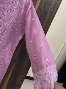 Embroidered Cutwork Suit