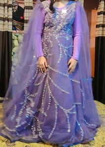 Elegant Lavender Embellished Gown