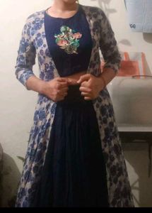 Floral Jacket &amp; Skirt Set