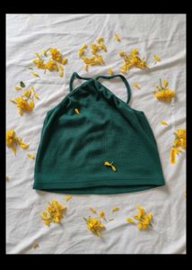 Green Halter Neck Top