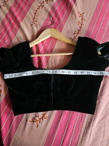 New Black Velvet Blouse
