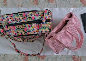 Vintage  Fabric  Beautiful Handbag