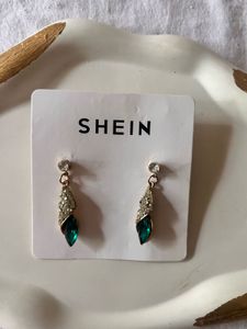 SHEIN green Stone Earring