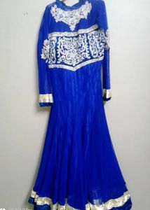 Elegant Blue Ethnic Gown