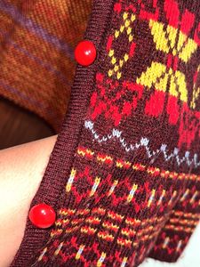 Vintage Patterned Cardigan