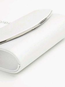 Code by Lifestyle White Shimmer Clutch