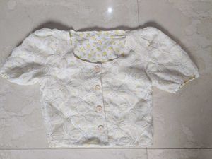 Floral Lace Puff Sleeve Top